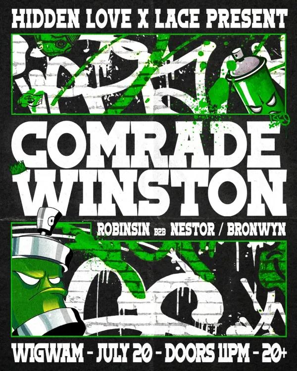 Hidden Love X LACE present: Comrade Winston €5 Party