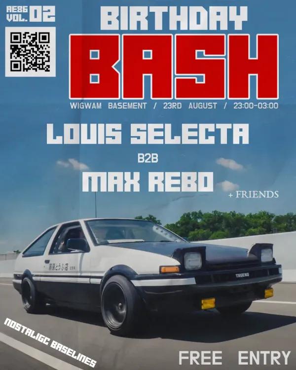 AE86 presents: 2 Year Birthday Bash