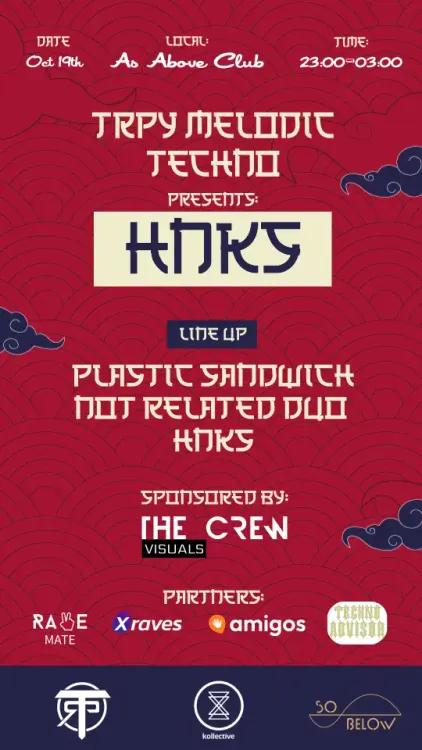 TRPY invites HNKS Belgian Headliner - Melodic Techno Rave Party by TRP