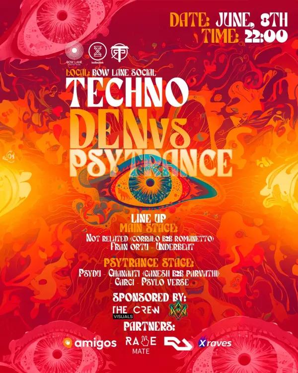 Techno Den vs Psytrance Neon Party
