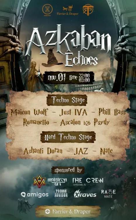 Azkaban Echoes - Techno vs Hard Techno - Harry Potter Halloween Rave - 2 Stages - Party by TRP